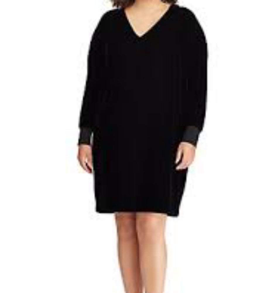 Lauren Ralph Lauren 8 Black Velvet Dress